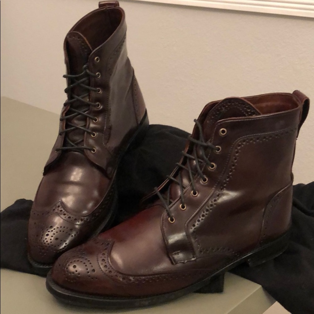 Allen Edmonds Cordovan Leather Boots Size 10D